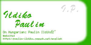 ildiko paulin business card